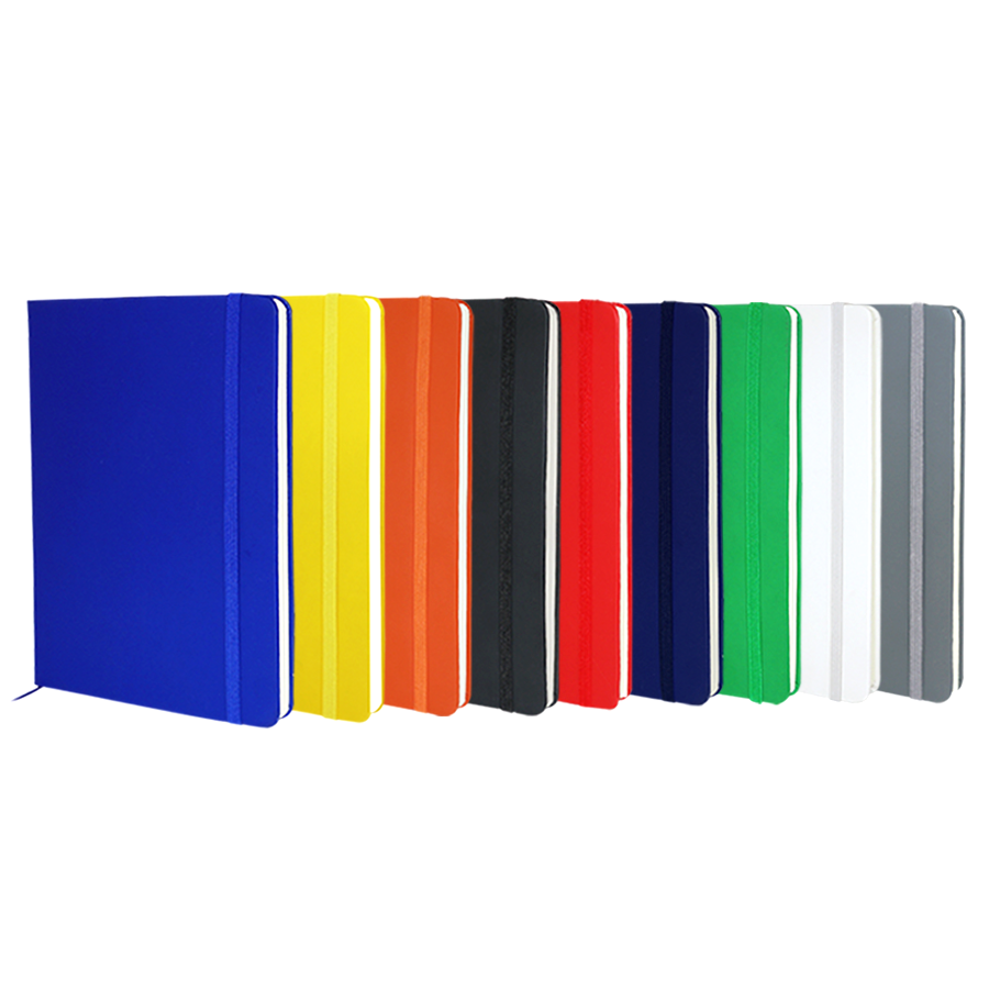 Notebook publicitaire A5 élastique soft-touche