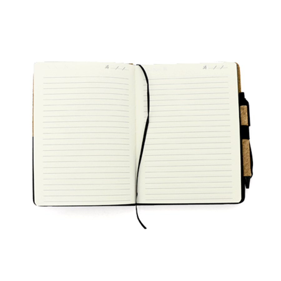 Note-book A5 en liège et similicuir