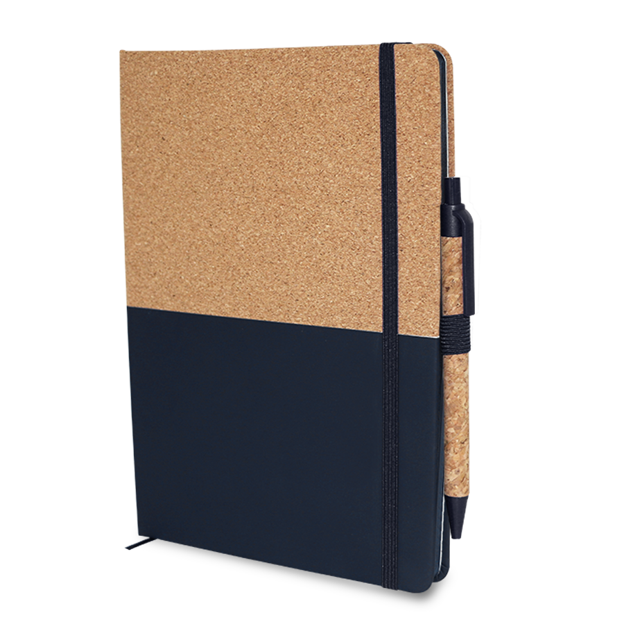 Note-book A5 en liège et similicuir