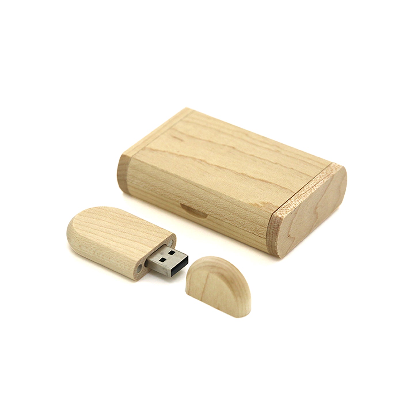 USB 32 GB personnalisable en bois forme oval