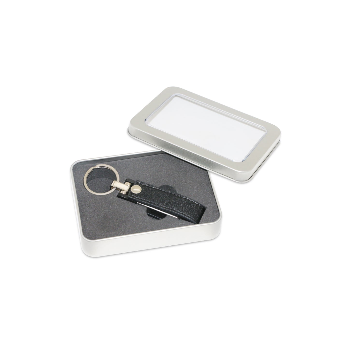 USB 16 GB en similicuir noir