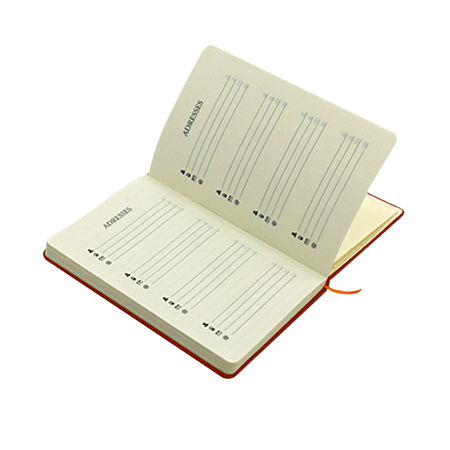 Notebook publicitaire A5 élastique soft-touche